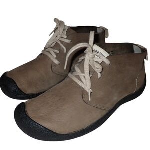 Keen Mosey Chukka Leather Boots Mens 8 Tan Brown Lace Up Ankle Shoes Toe Guard